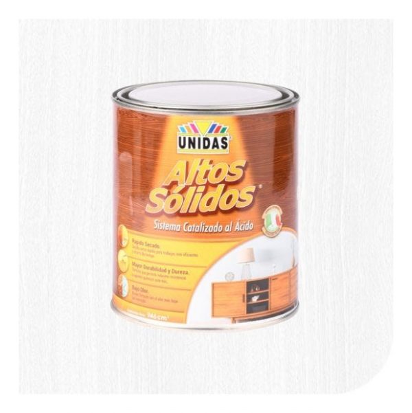 Fondo Catalizador De Altos Solidos Blanco 1 Litro Unidas