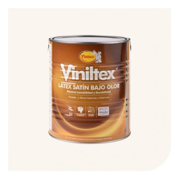 Pintura Viniltex Satinado Blanco Puro Galon Pintuco