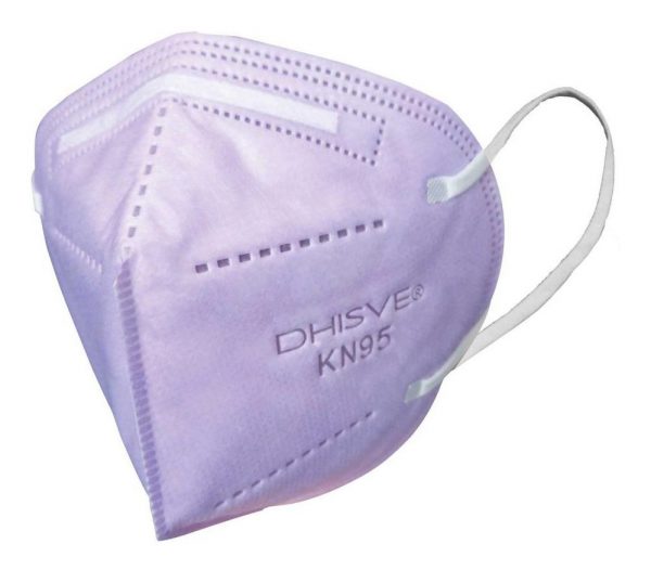 Mascarilla Kn95 Ninos Morado Dhisve X10