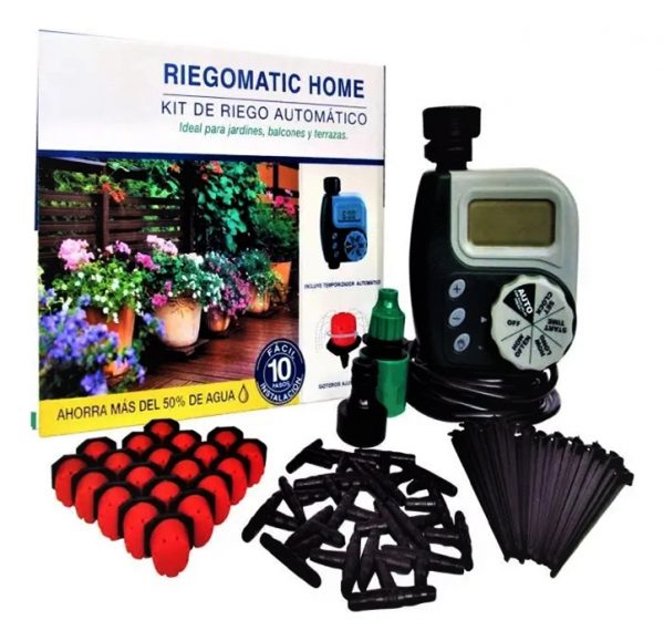 Kit De Riego Automatico Con 20 Puntos Conectores Manguera