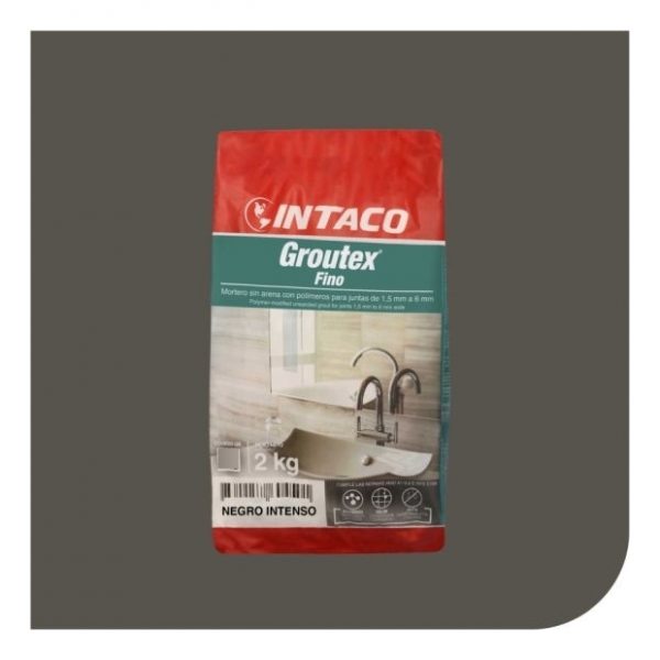 Porc S/a Negro Intenso Groutex Pf 2kg