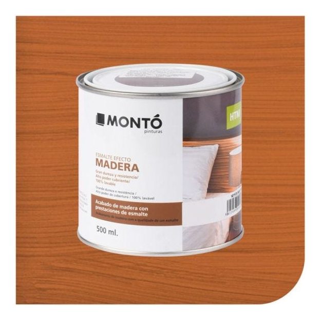 Esmalte Htm Efecto Madera Sapeli De 500ml