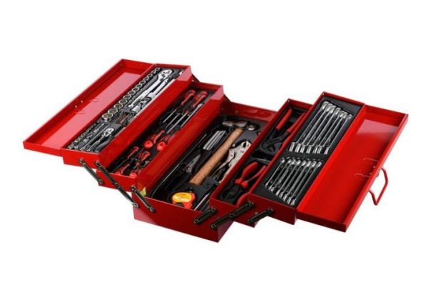 Juego De 108 Unidades De Herramientas Caja Metalica Portatil