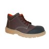 Botin dielectrico cafe punta composite y planta de caucho t39