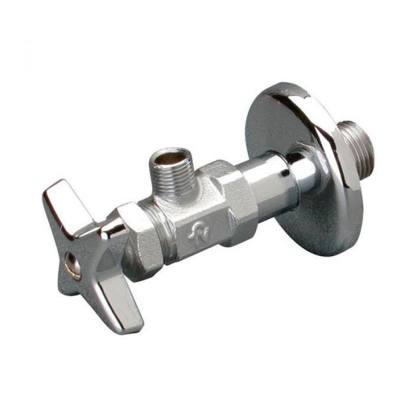 Llave angular metalica con neplo incluido