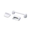 1/2 juego accesorios porcelana blanco