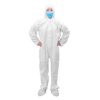 Traje antifluido aseptico blanco de uso industrial talla xl