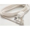 Extension electrica cube taps 2x16 awg 5 metros blanco