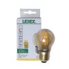 Foco bola led filamento safiro ambar e27 4w 2500k ledex