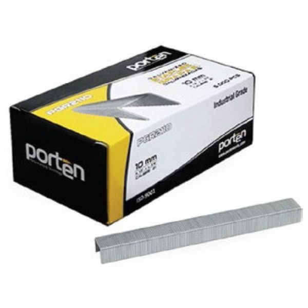 Caja de grapas corona de 1/2" (8 mm) calibre 21 de 5000 unidades porten