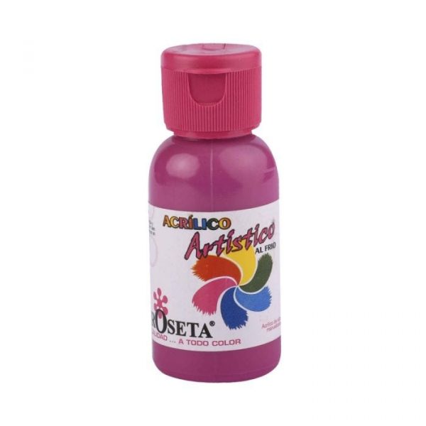 Acrilico artistico bruma magenta de 60 centimetros cubicos roseta