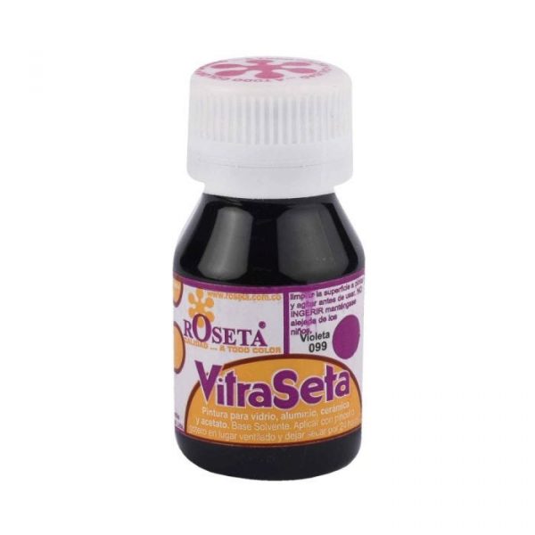 Pintura vitraseta 099 violeta de 30 cm3 roseta