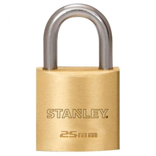 Candado estandar de bronce solido stanley de 25 milimetros