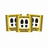Senaletica vinil adhesivo distanciamiento 30 x 30 centimetros