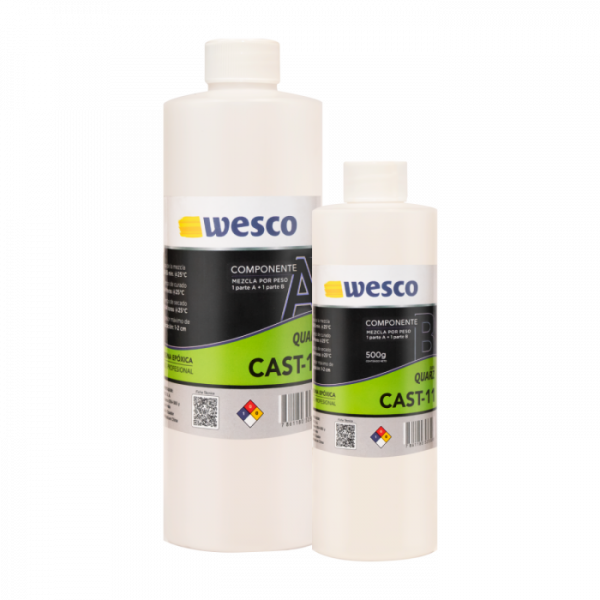 Kit resina epoxica supercast11 con catalizador 1:1 4 kg wesco