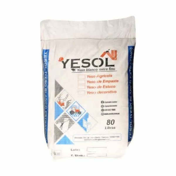 Yeso extra fino 36kg yesol