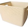Canastilla Ratan 4 Beige