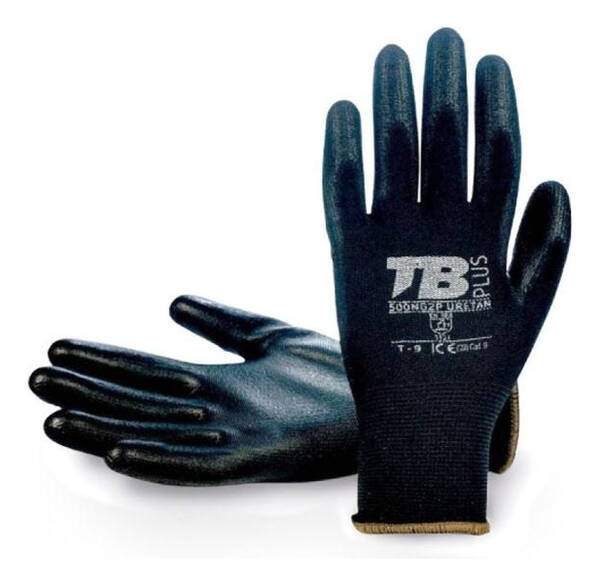 Guante Riesgos Mecanicos Poliuretano Negro Talla 8 / M