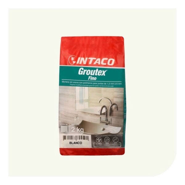 Emporador Porcelana Groutex Sin Arena Color Blanco 2kg