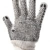 Par De Guantes De Hilo Antideslizante Con Puntos De Pvc