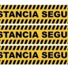 Senaletica Para Pared Vinil Adhesivo Distanciamiento De 40 X