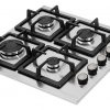 Cocina Gas 4p Inox Eea