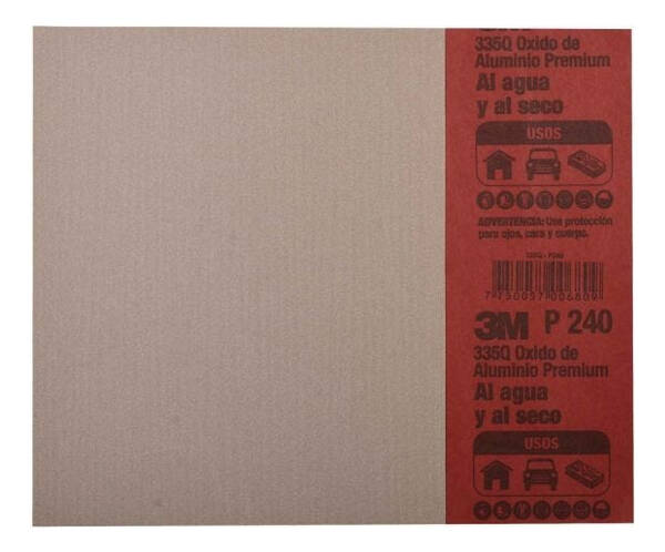Lija Automotriz Agua Y Seco 2 En 1 Numero 240 3m