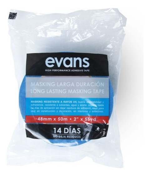 Masking Uv Azul Pintor 14dias 48mm 55yd Evans