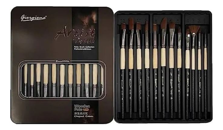 Juego 13 Unidades Pinceles Collection Profesional Giorgione