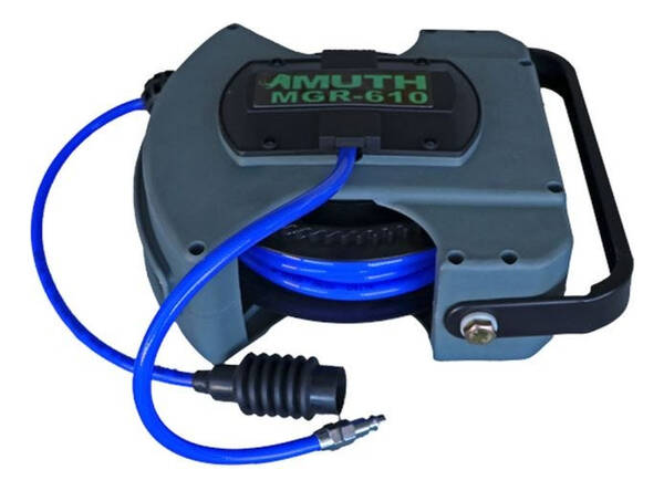 Carrete Manguera Neumatica De 1/4 Pulgada X 10 Metros Muth