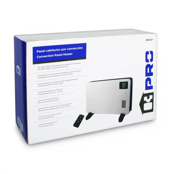 Calefactor eléctrico SLIM por convección de 700 - 800 y 1500W. - Image 2