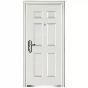 Puerta Metal 96x205cm 6p Izquierda Interior Premium Blanco