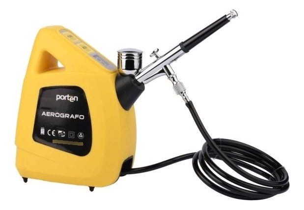 Aerografo Con Mini Compresor 15 Lt/min 12w 29psi Premium