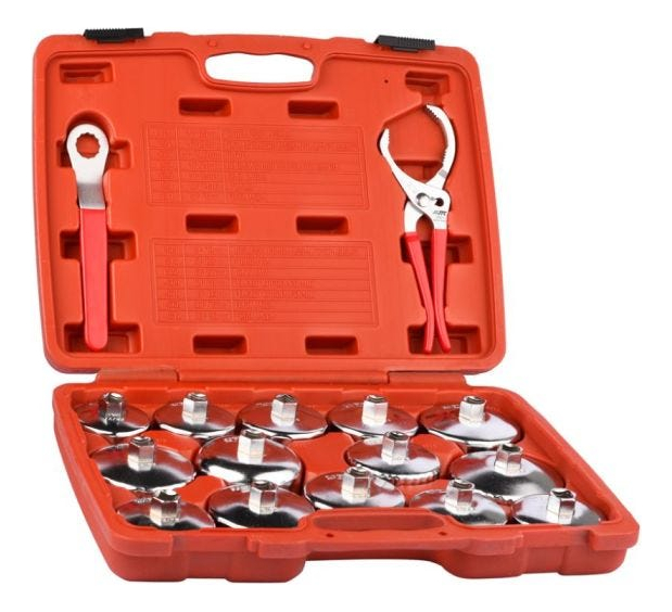 Juego De 16 Unidades Llaves De 1/2 Pulgada Filtro Aceite Jtc