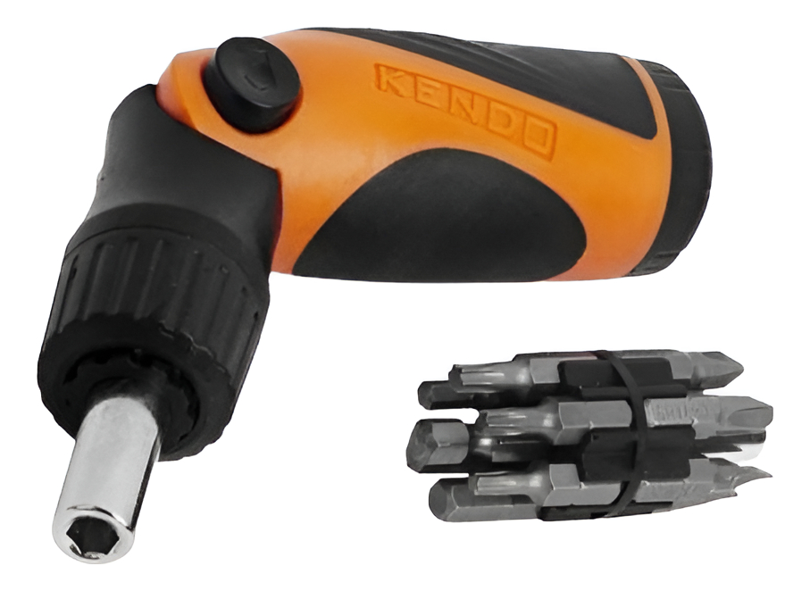 Juego De 14 Destornillador Con Ratchet 12 Puntas Kendo