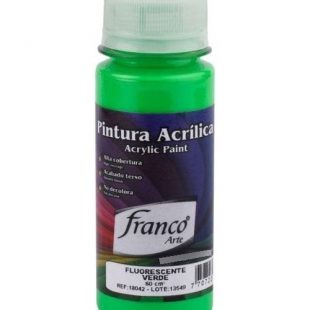 Pintura Acrilica Fosforescente Verde De 60ml Franco