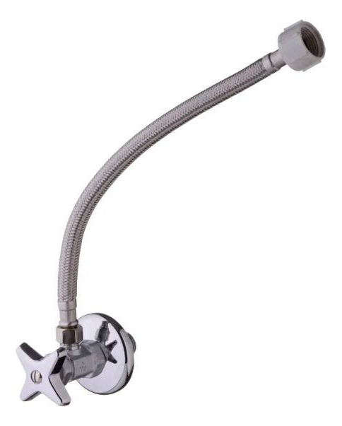 Llave Angular Con Manguera Flexible De 12 Para Uso En