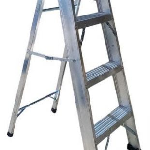 Escalera De Aluminuo De Doble Lado 4 Gradas 1.26mt Kendo