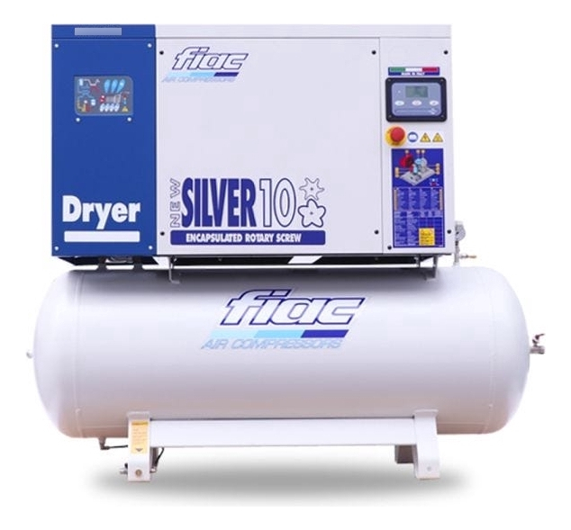 Compresor De Tornillo Fiac De 10 Hp Con Secador