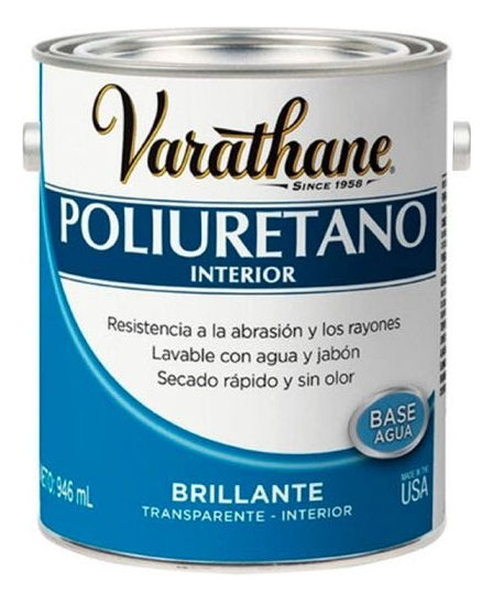 Barniz Trnsp Brill Poliur Int Al Agua 3.785lt Varathane