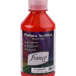 Pintura Acrilica Rojo 250ml Franco