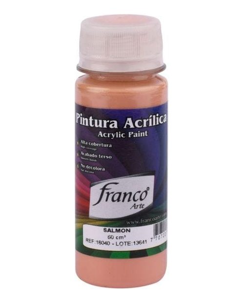 Pintura Acrilica Salmon De 60ml Franco