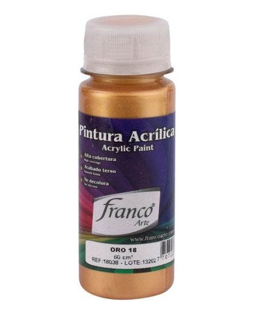 Pintura Acrilica Oro Nuevo 18k De 60ml Franco