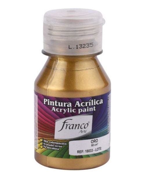 Pintura Acrilica Oro Antiguo De 60ml Franco