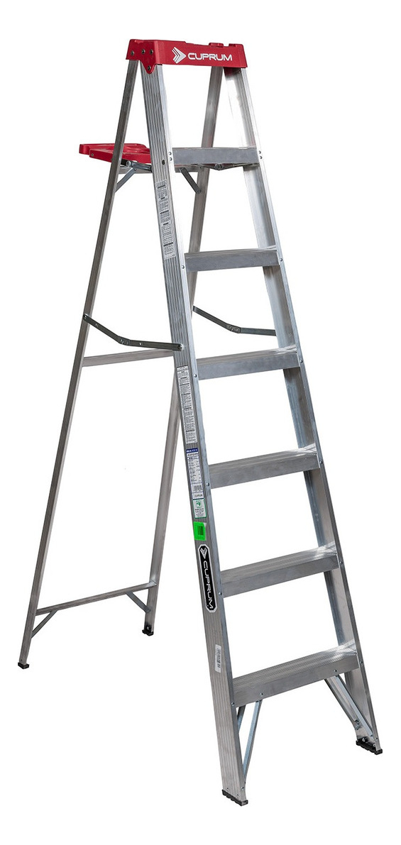 Escalera T3 Pie Gallo 2.13mt Alumn Cuprum