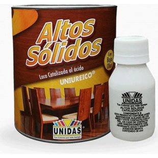 Laca Catalizada Altos Solidos Blanco Brillante De 1 Litro