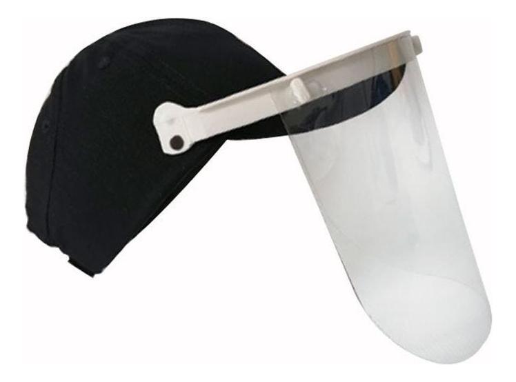 Gorra Resistente A Impacto Negra Con Proteccion Facial