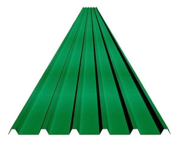 Techo Termoacustico Upvc Verde Tk5 2.5mm 1.07x11.8mt Klar