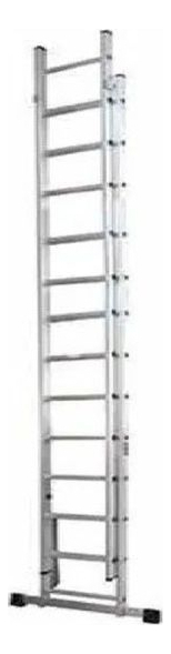 Escalera Aluminio Convertible 14 X 2 Gradas 6.76 Mt Premium