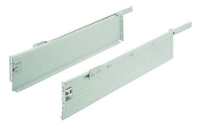 Par De Rieles Metalicos De Costado 86/450 Metabox Hafele